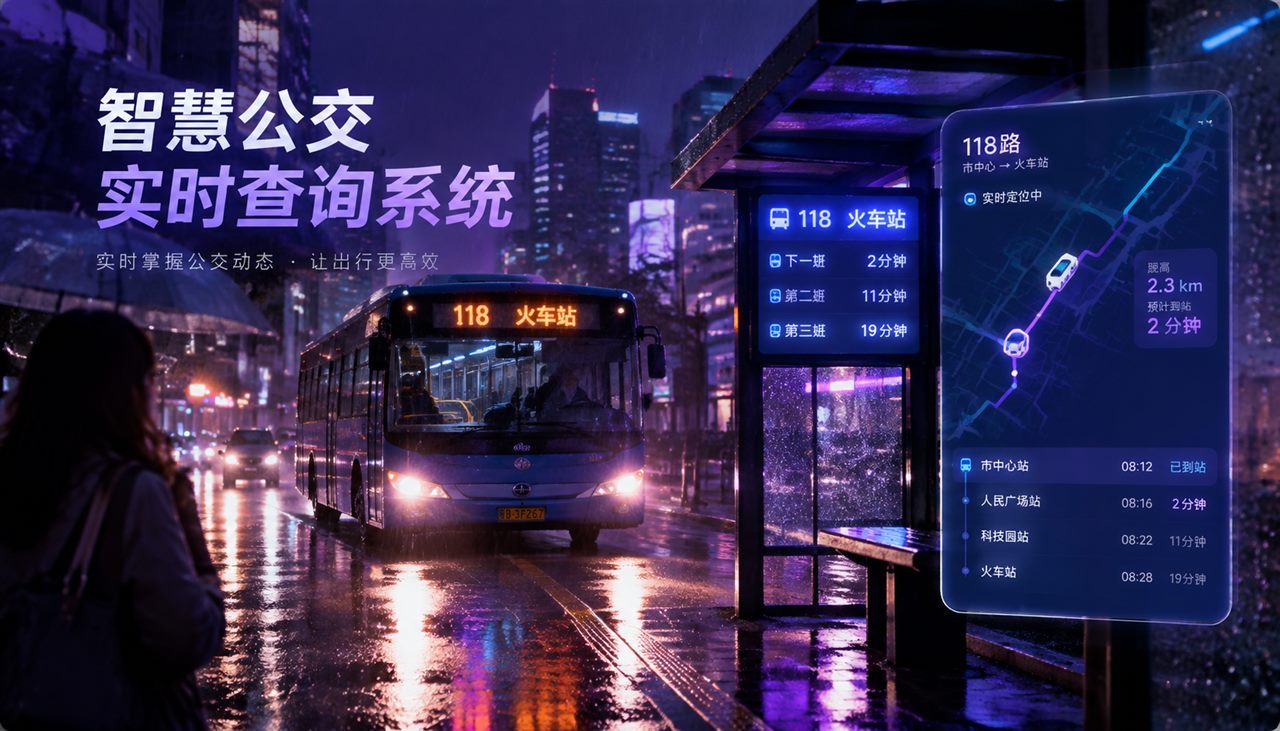 智慧公交实时查询系统界面预览